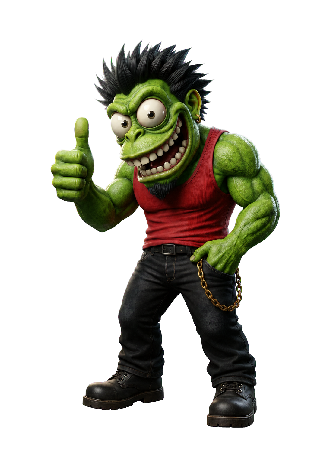 Grimlee, the Rocky Mountain Lifts awards mascot, giving a thumbs up